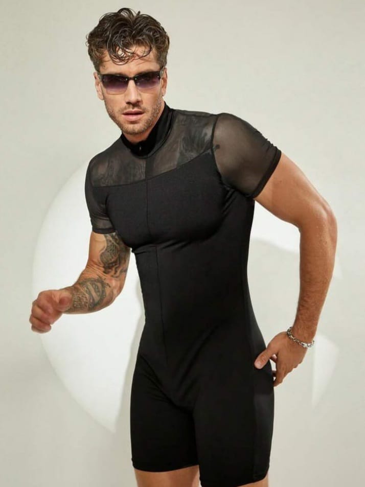 Shadow Mesh Performance Romper